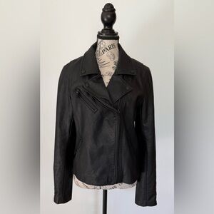 [BLANKNYC] Women's Vegan Leather Moto Jacket Black Size Large New with Tags
